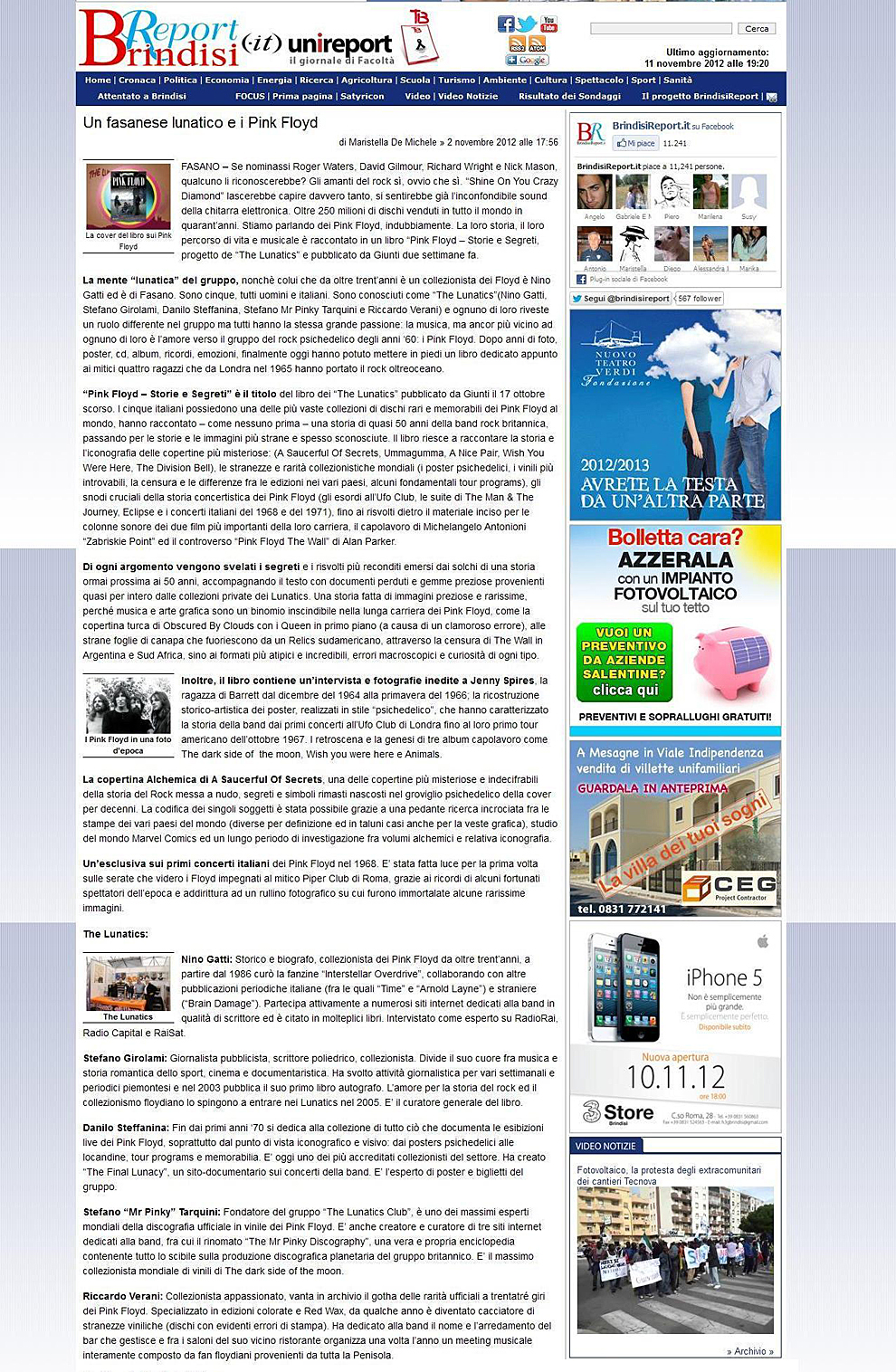 Brindisi Report - 2 nov. 2012