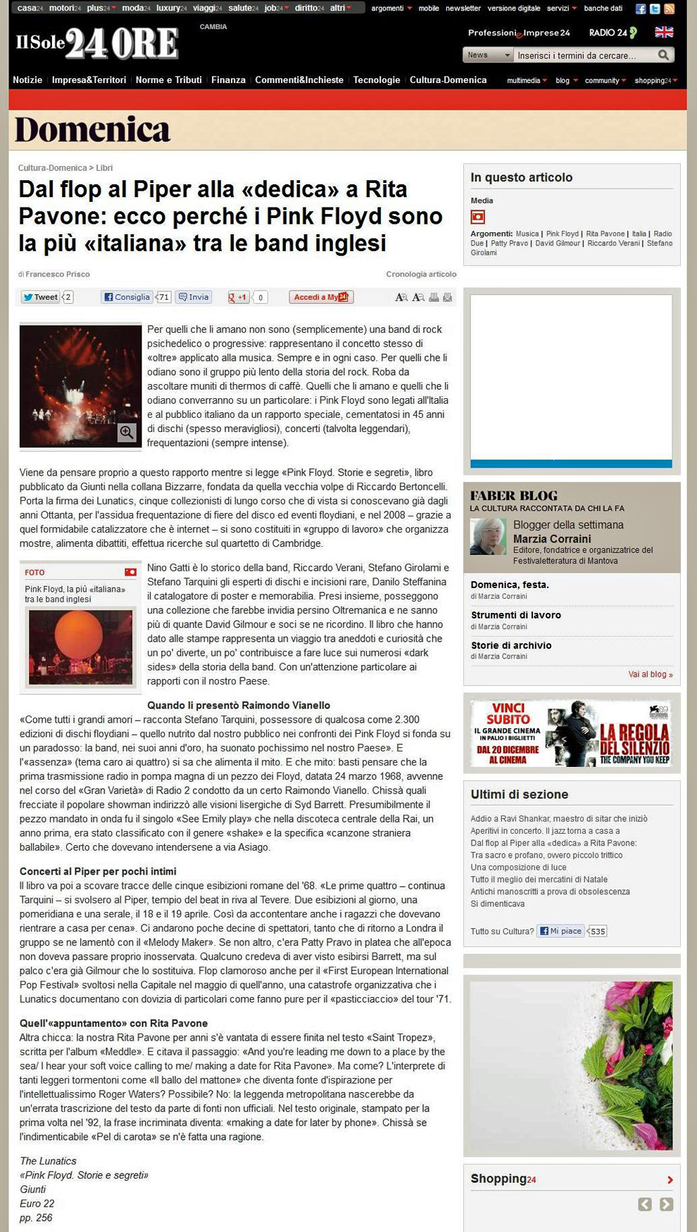 Il Sole 24ORE web - 12 dic. 2012