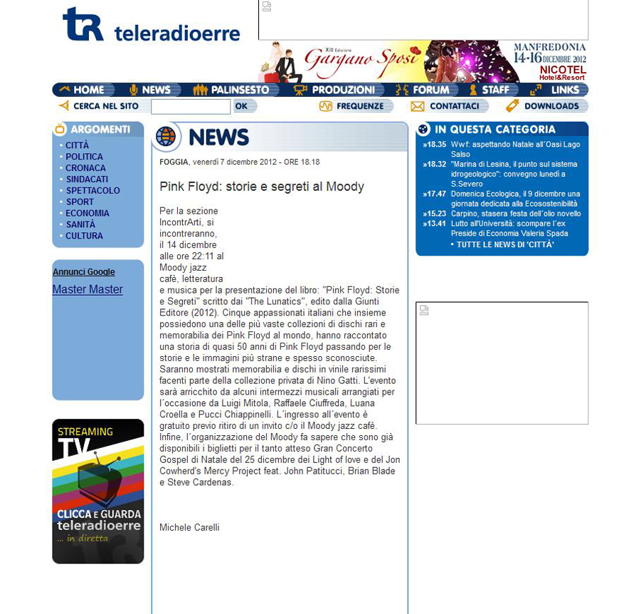 Teleradioerre - 7 dic 2012