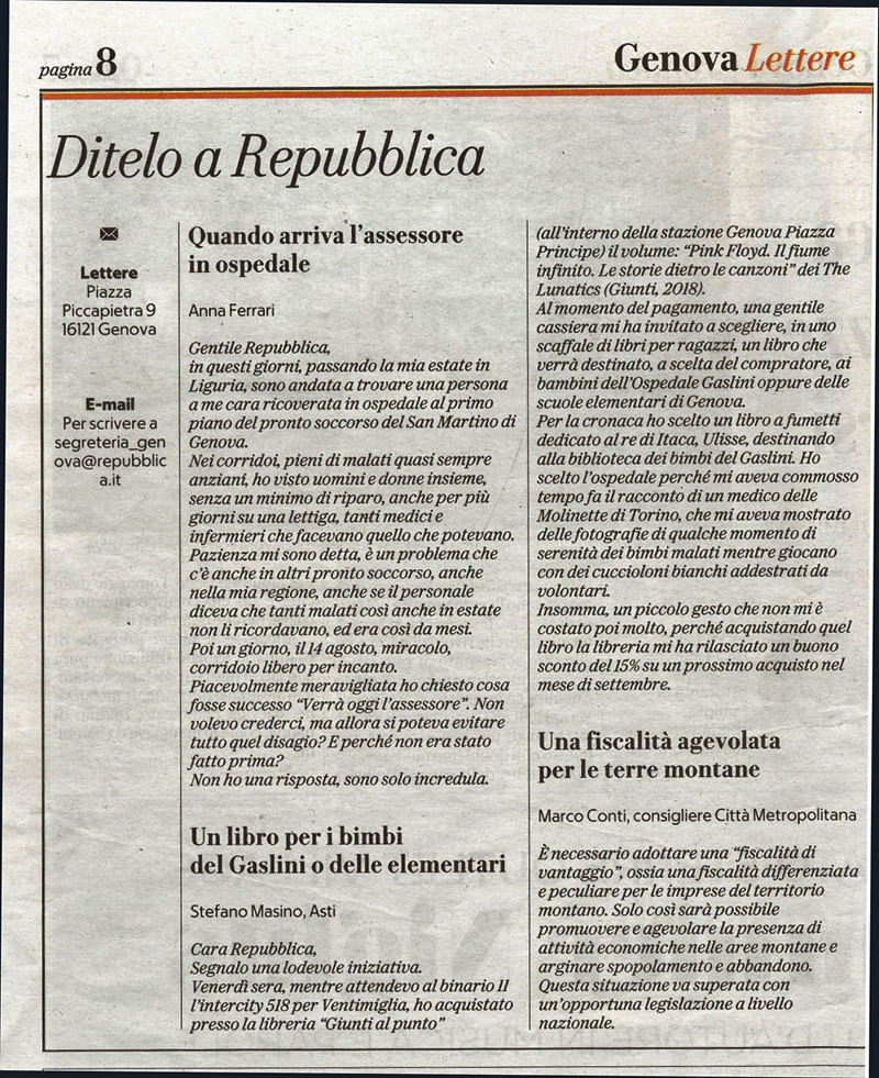 La Repubblica (Genova) 1 set 2019