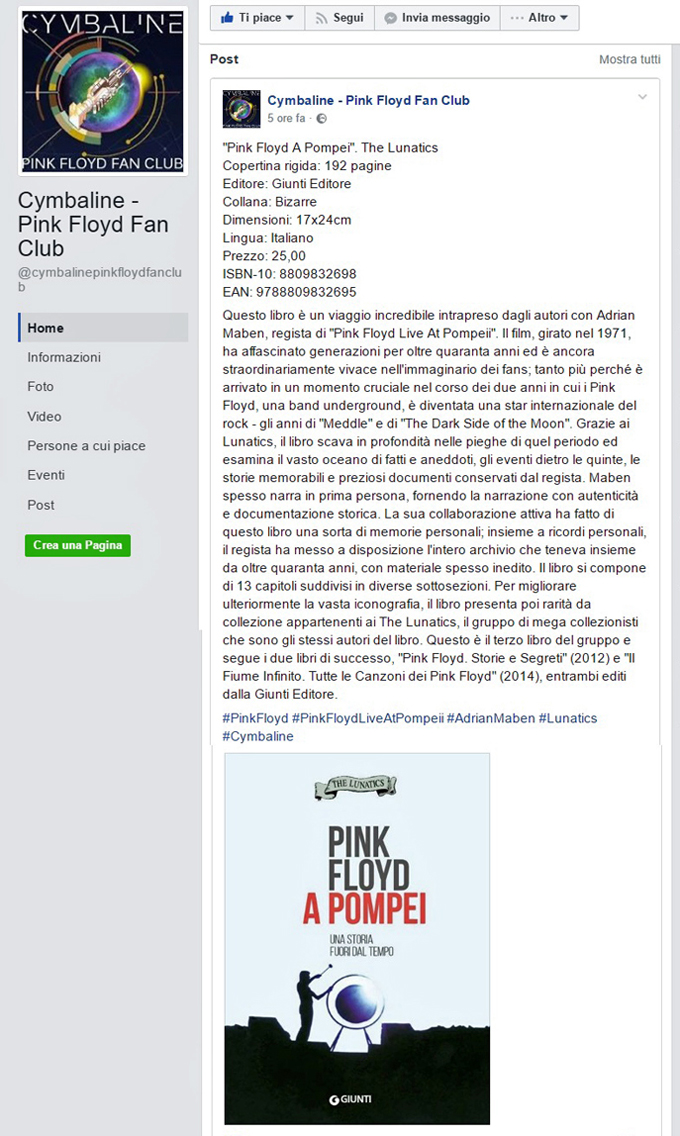 Cymbaline (fb) 5 dic 2016