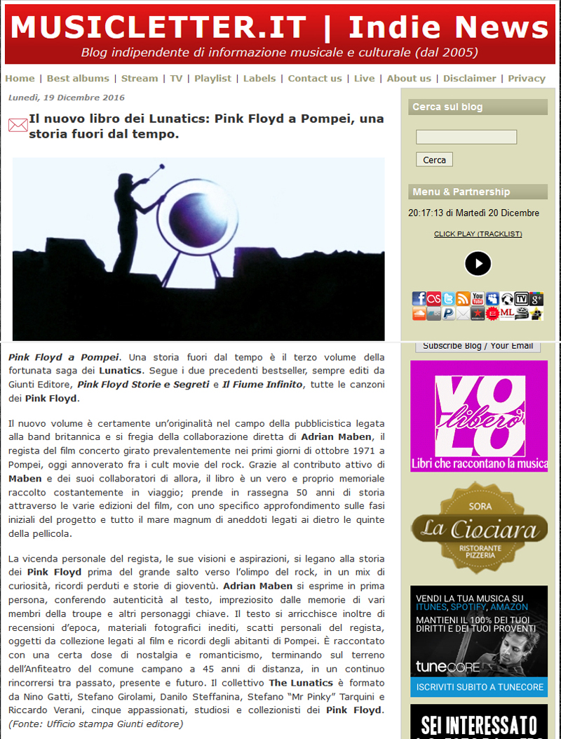 Musicletter (blog) 19 dic 2016