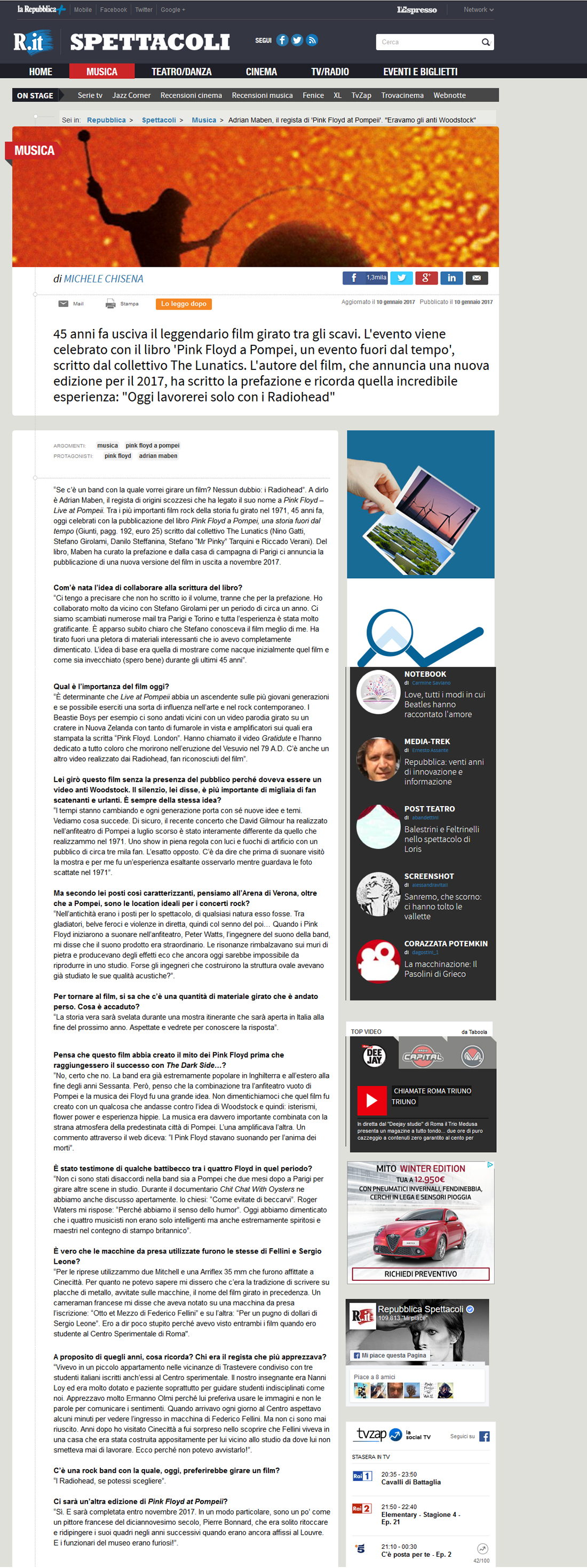 Repubblica (web) 10 gen 2017