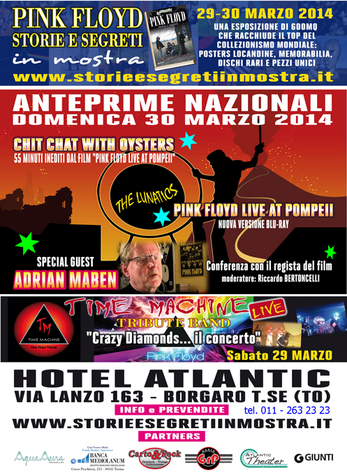 The Lunatics Event - Pink Floyd Storie e segreti in mostra BORGARO T.SE 29-30 mar. 2014