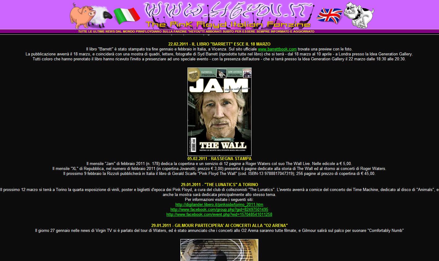 The Lunatics Expo - TORINO 2011 - Hey You site review (1)