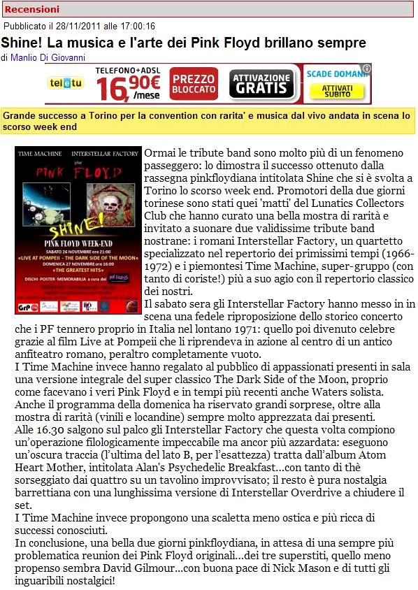 The Lunatics Expo - TORINO NOV. 2011 - The Musical News site review