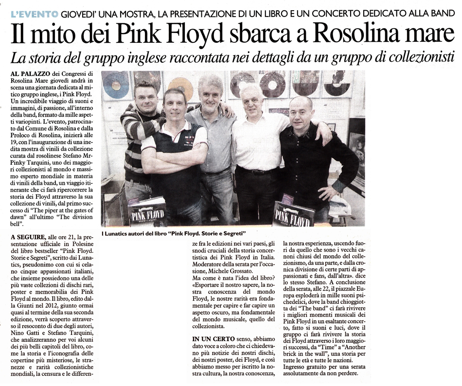 The Lunatics Expo - ROSOLINA MARE 2013 - Il Resto del Carlino 20-08 review