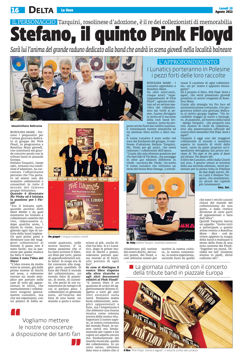 The Lunatics Expo - ROSOLINA MARE 2013 - La Voce di Rovigo 19-08 review