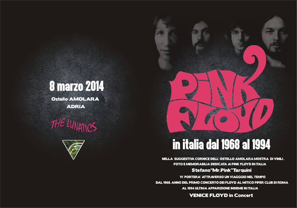 The Lunatics Expo - Pink Floyd Day - ADRIA 8 mar. 2014 (flyer /1)
