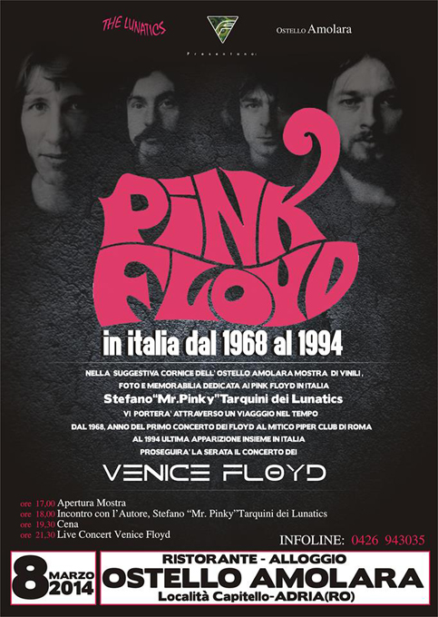 The Lunatics Expo - Pink Floyd in Italia 1968-1994 - ADRIA 8 mar. 2014