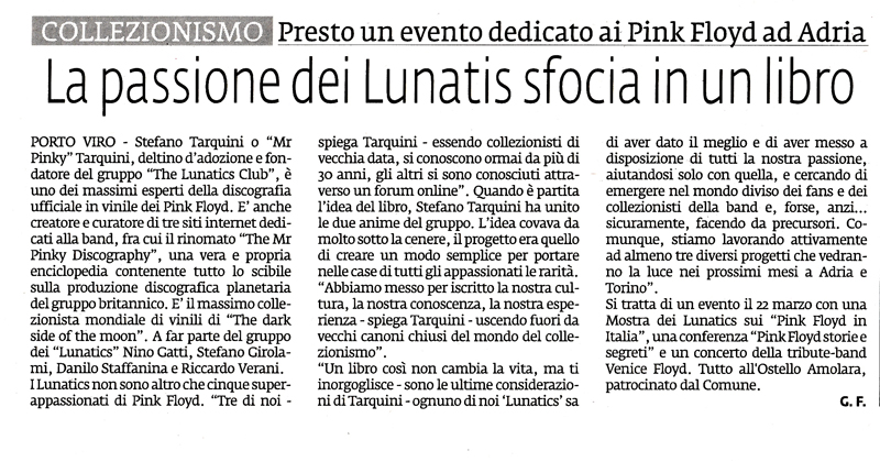 The Lunatics Expo - ADRIA 2014 - La Voce di Rovigo 25-02 review