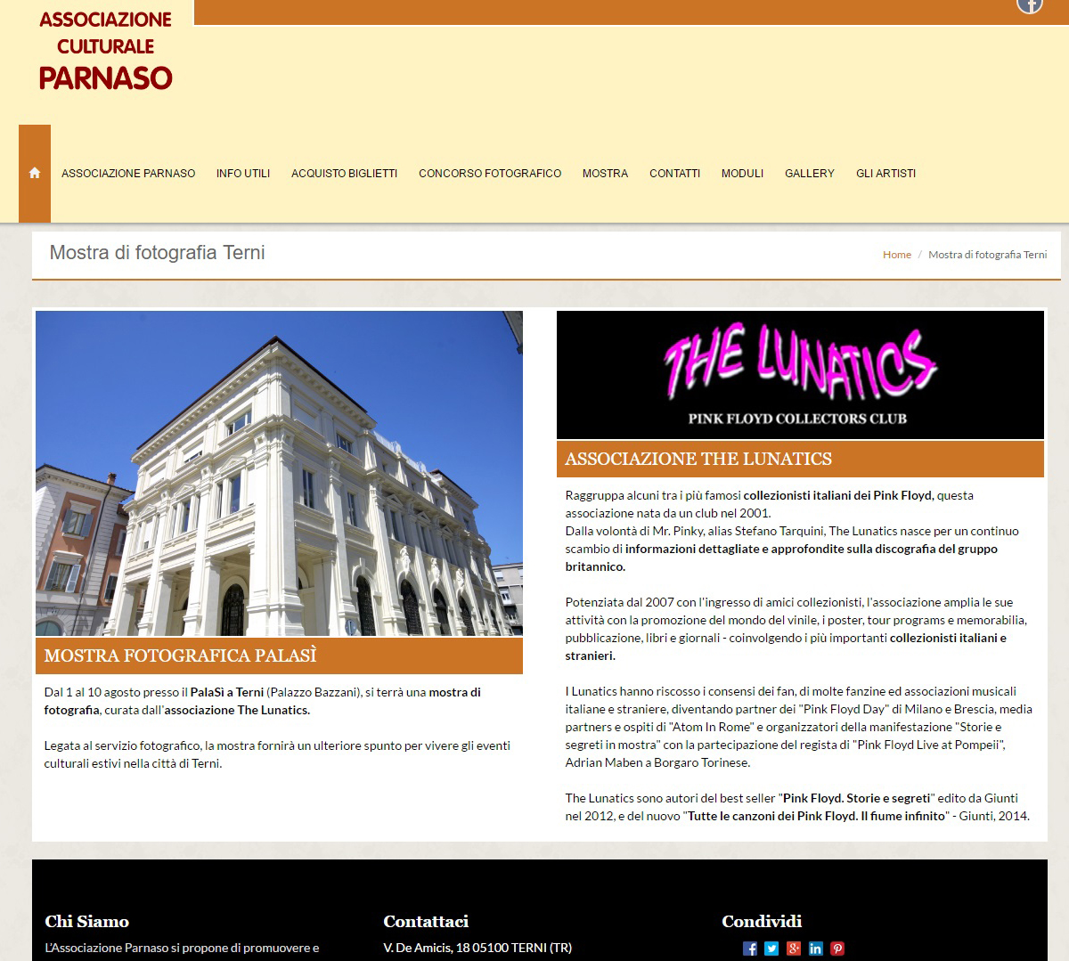 The Lunatics exhibitions - TERNI 2016 - Live Carsulae (web)