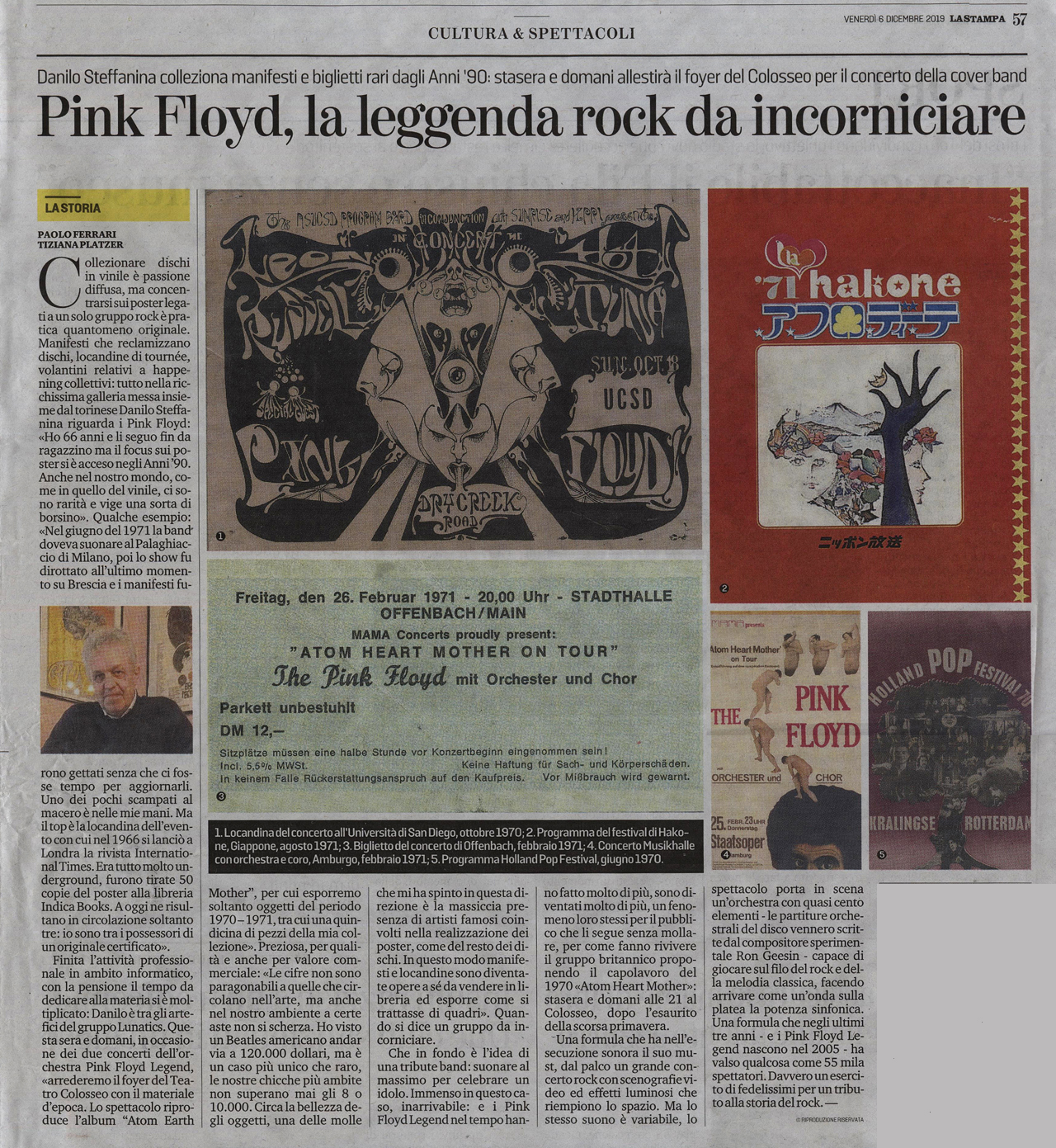 The Lunatics exhibitions - TORINO 2019 - La Stampa (6 dic.)