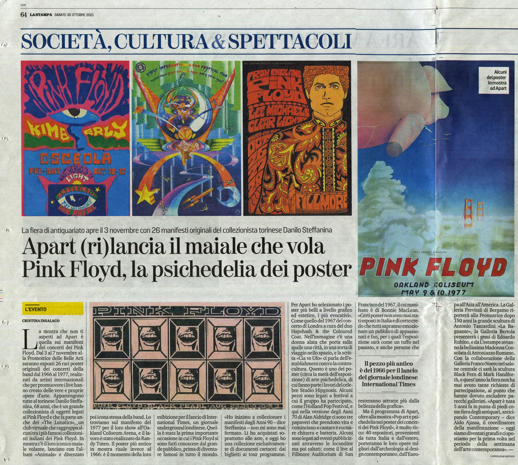 The Lunatics exhibitions - TORINO 2021 - La Stampa (30 ott.)