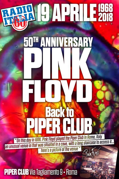 PINK FLOYD LIVE AT PIPER CLUB - 50th ANNIVERSARY 1968-2018